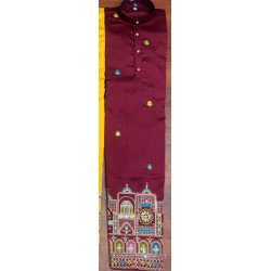 Shaded Rajmahal Malail Satin Kurta